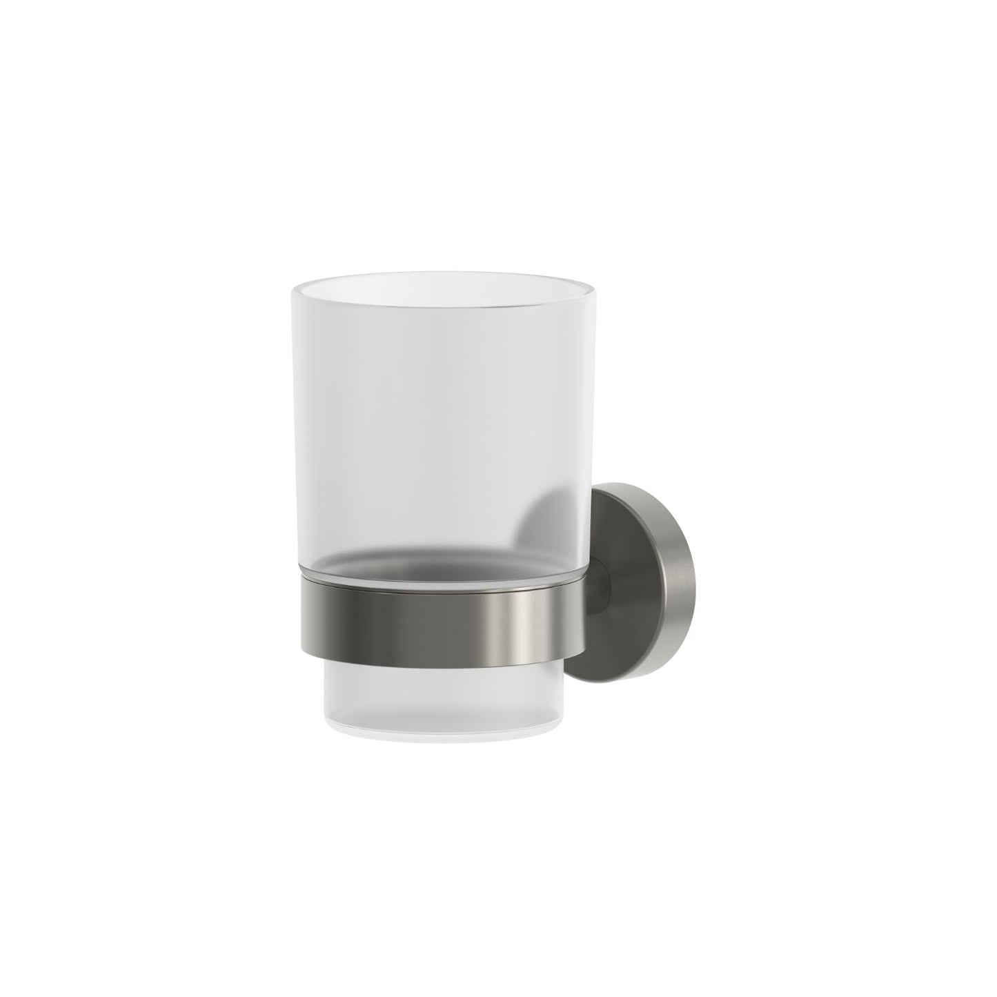 Porta bicchiere Levante singolo in acciaio inox nero PVD