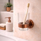 Porta bicchieri inox Levante singolo oro rosa eleganza e resistenza