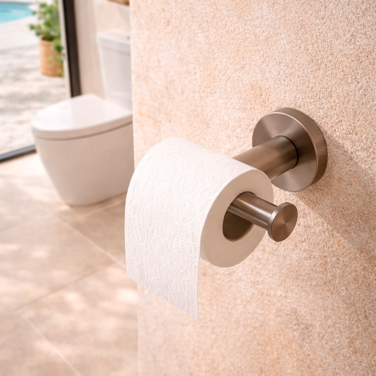 Porta rotolo Levante in acciaio inox design elegante e resistente acquista ora