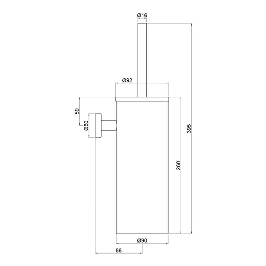 Porta scopino inox Levante oro rosa eleganza e funzionalita