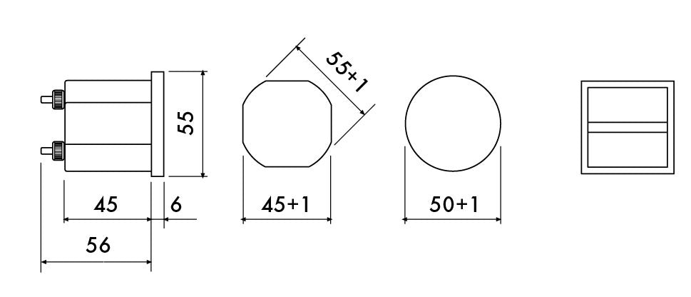 Contaore 1236 Vca 48x48mm