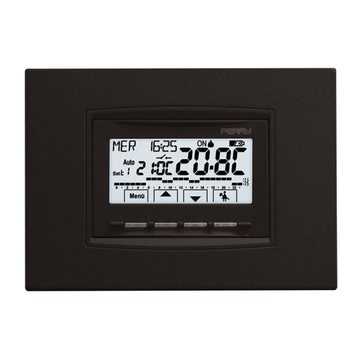 Cronotermostato Perry 1CRCDS28 design elegante e funzionalit