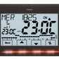 Cronotermostato da parete nero Perry 1CRCR029A design elegan