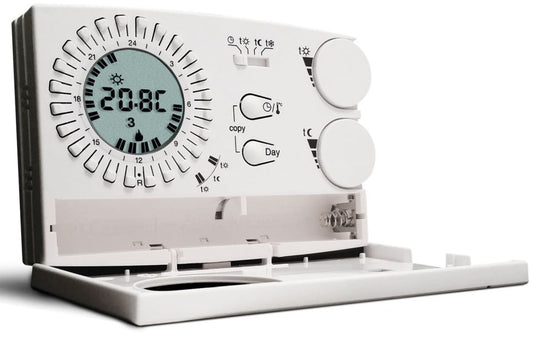Cronotermostato da parete bianco Perry 1CRCR308 G eleganza e