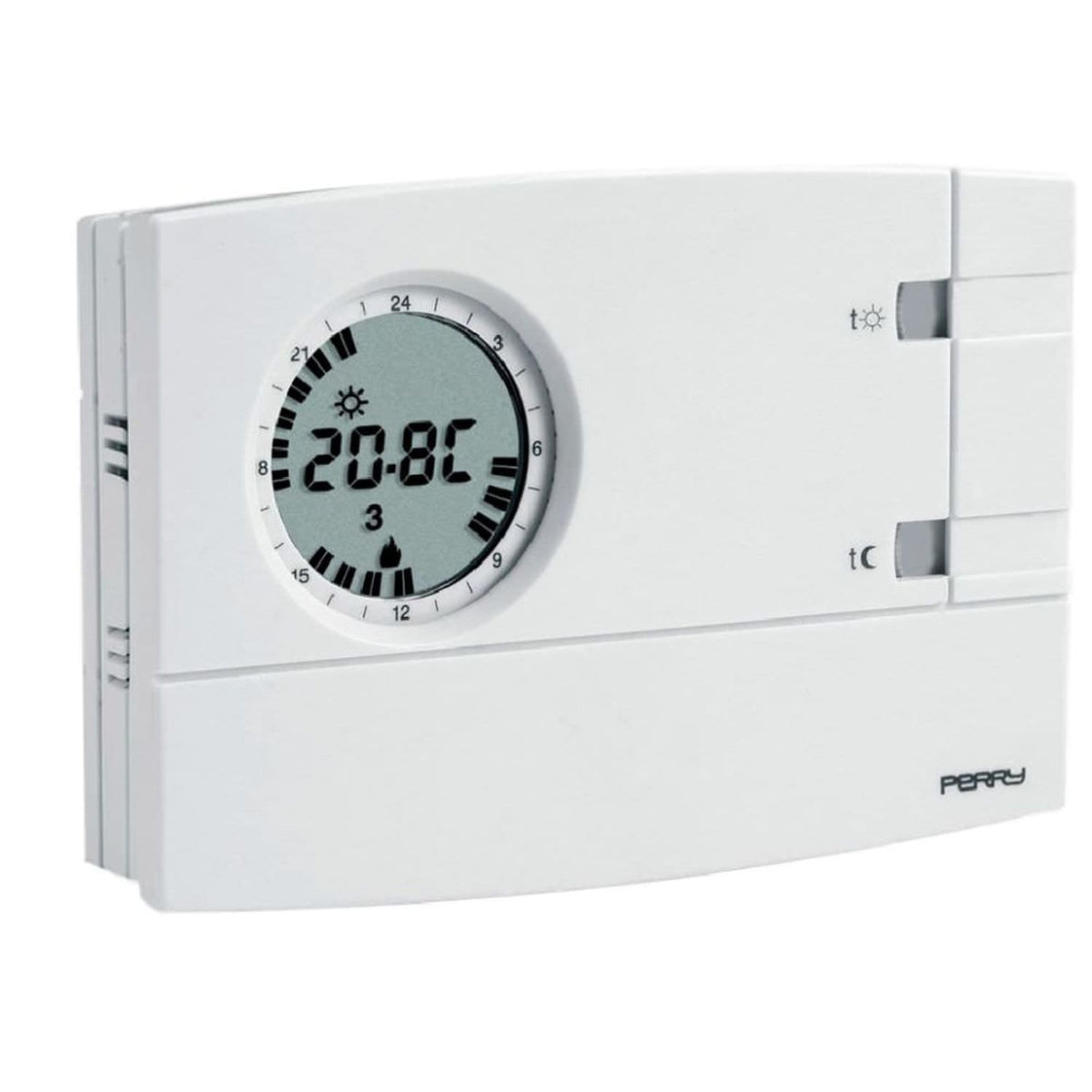 Cronotermostato da parete bianco Perry 1CRCR308 G eleganza e