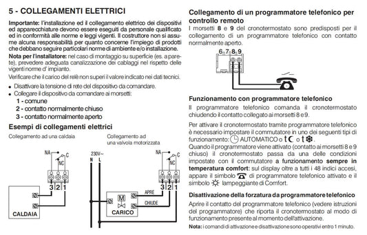 Cronotermostato da parete bianco Perry 1CRCR308 G eleganza e