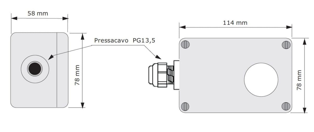 Sensore gas metano Perry 1GA4100MET design elegante material