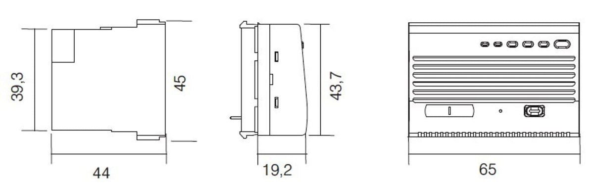 Rivelatore gas metano da incasso Perry 1GA43917MET sicurezza