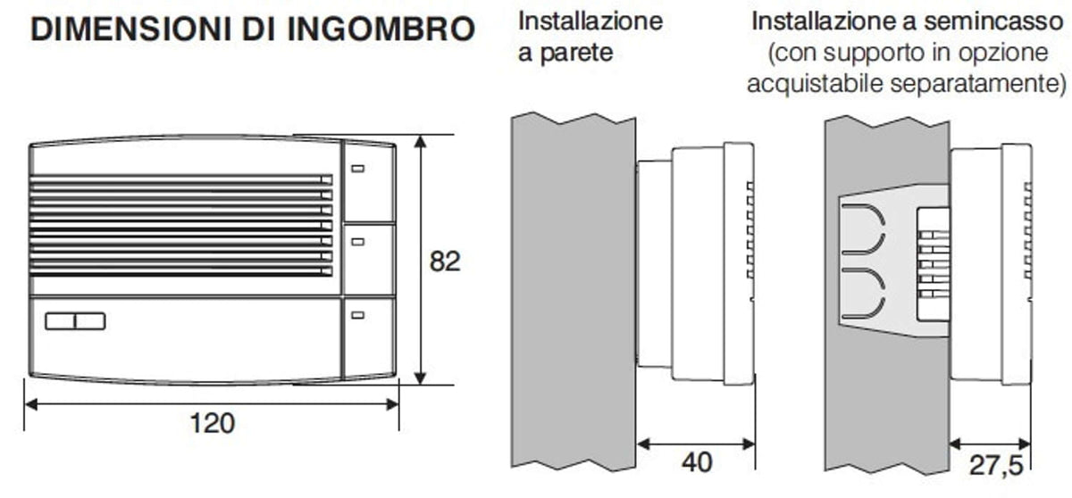 Acquista il segnalatore gas metano Perry 1GA51917MET P desig