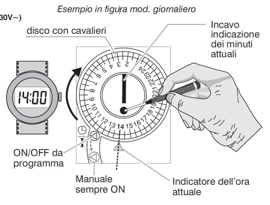 Interruttore Orario Perry 1IO0021 Eleganza e Affidabilita pe