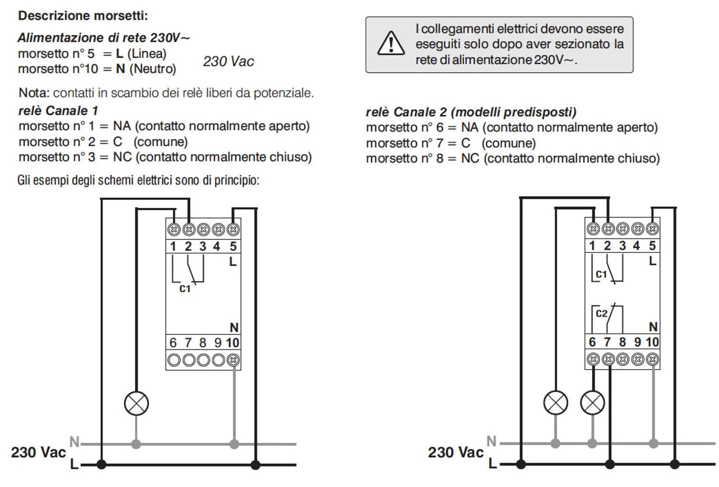Interruttore Orario Settimanale Digitale