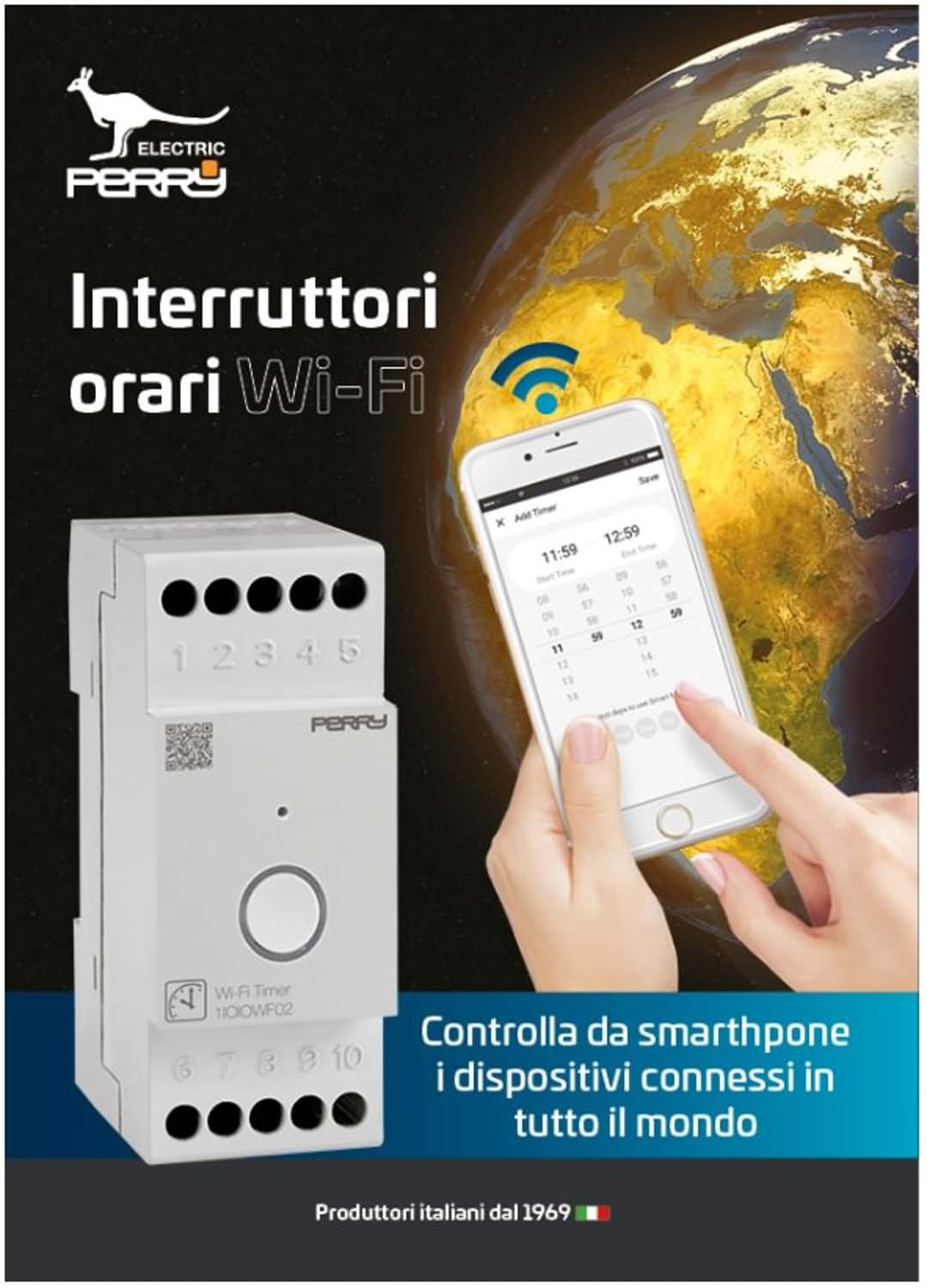 Interruttore Orario Wifi Barra Din