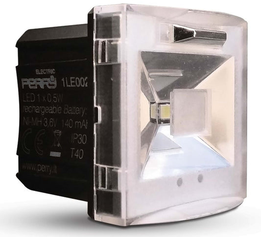 lampada di emergenza estraibile perry 1le002 design elegante