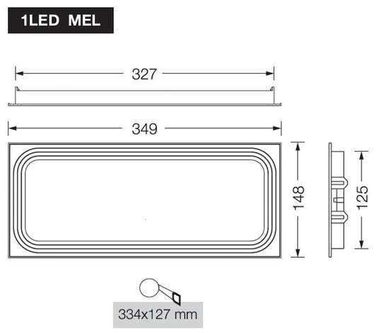 Cornice Ad Incasso Antracite 1le Dmel1