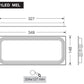 Cornice Ad Incasso Alluminio 1le Dmel2