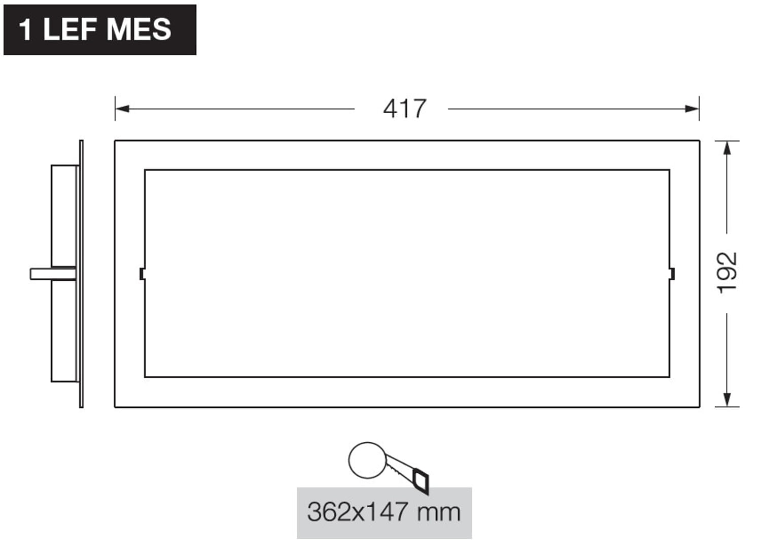 Cornice Ad Incasso Modello 1le Fmes