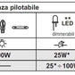 Regolatore Di Luce Tasto Bianco
