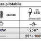 Regolatore Di Luce Tasto Bianco