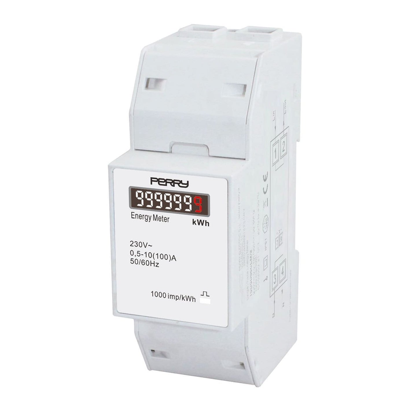 Contatore Di Energia Monofase 30a 2din