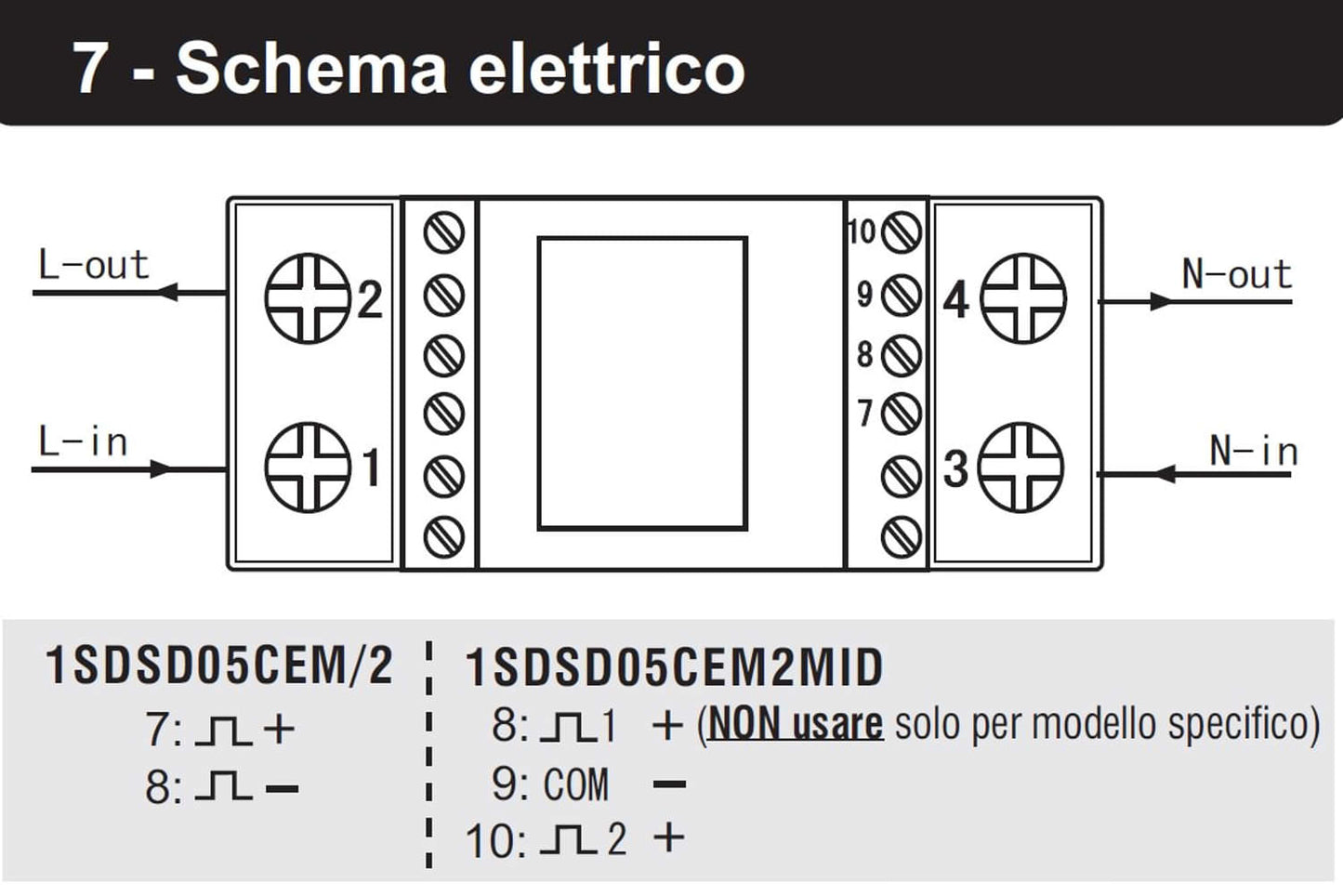 Contatore Di Energia Monofase 30a 2din
