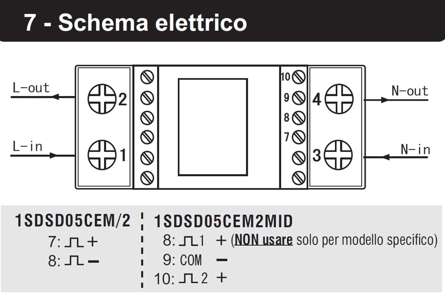 Contatore Di Energia Monofase 30a 2din