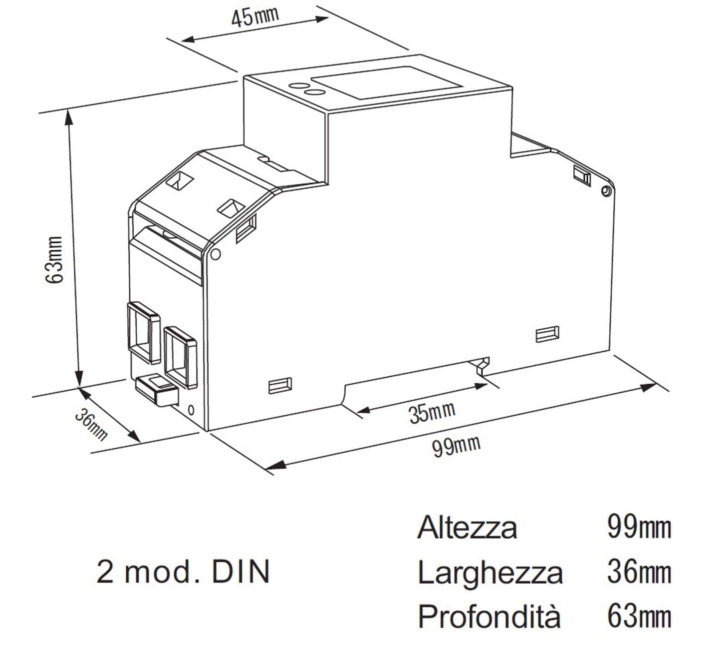 Contatore Di Energia Con Schermo Lcd