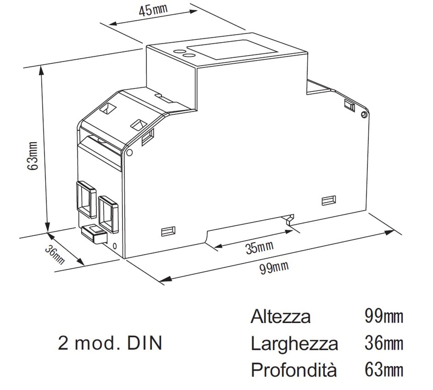 Contatore Di Energia Con Schermo Lcd