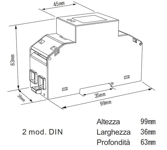 Contatore Di Energia Con Schermo Lcd