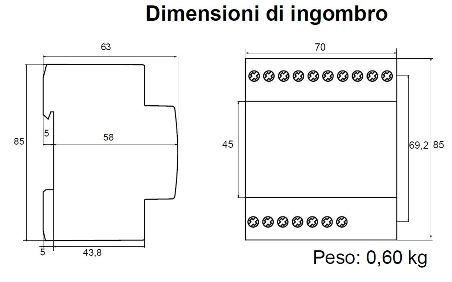 Contatore Di Energia Trifase 5ta