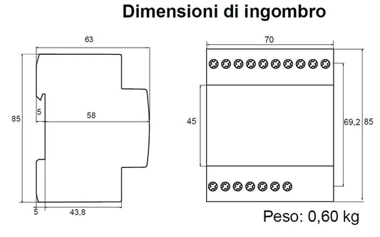 Contatore Di Energia Trifase 5ta