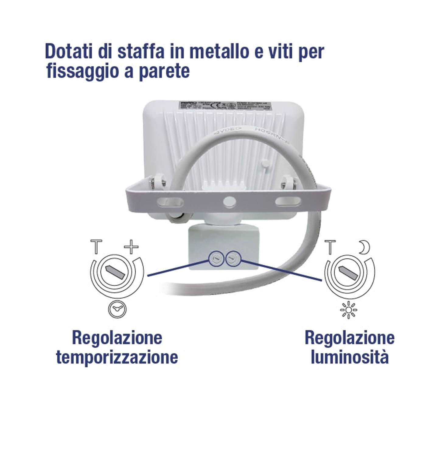 Faro Led Bianco e Sensore Movimento 10w