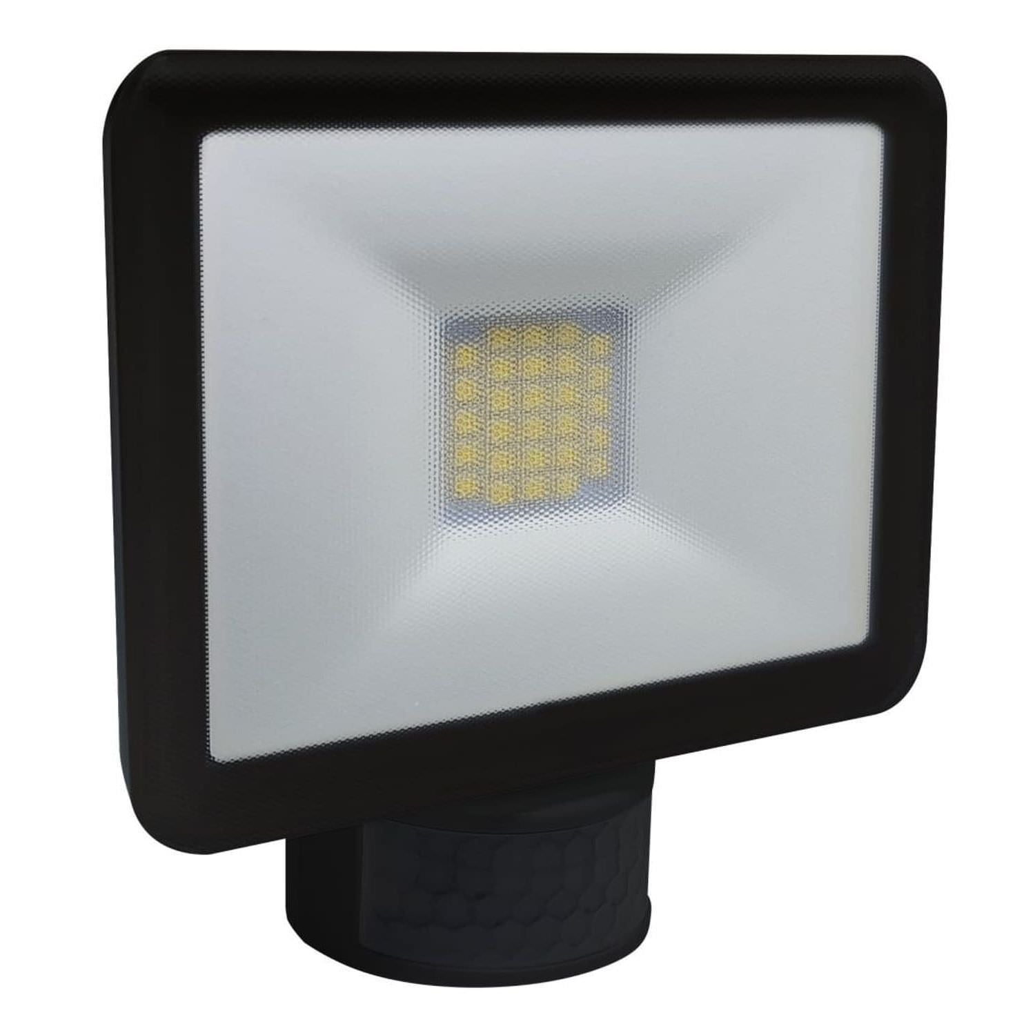 Faro Led Nero Con Sensore Movimento 10w