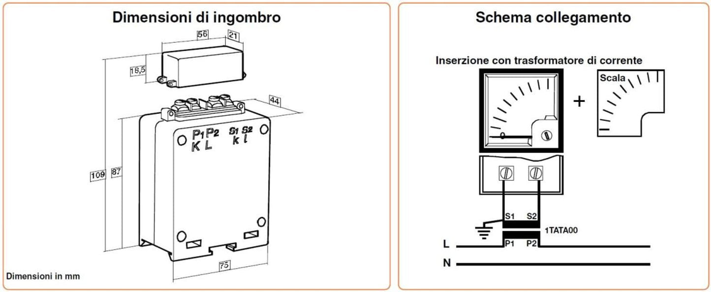 Trasformatore Amperometrico 10a Perry