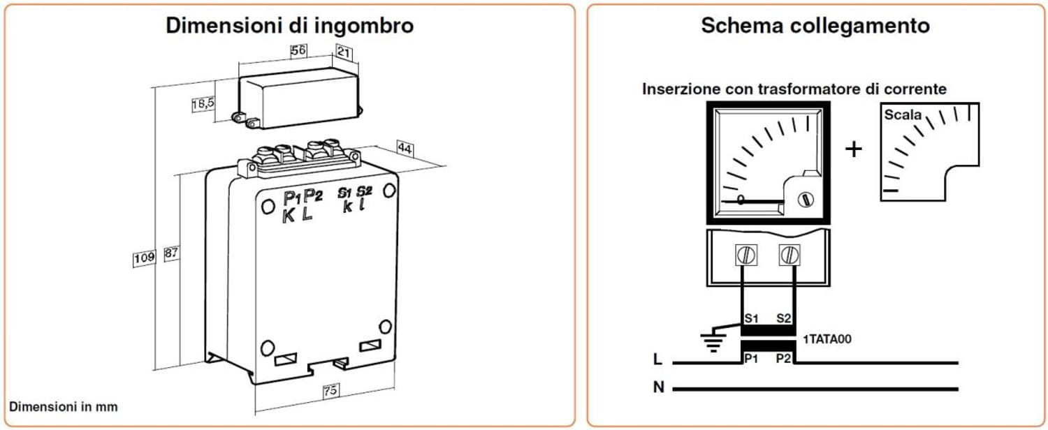 Trasformatore Amperometrico 10a Perry