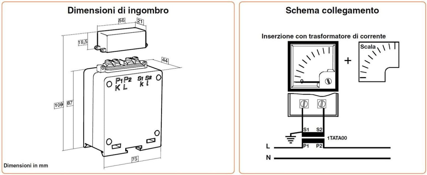 Trasformatore Amperometrico 255a Perry