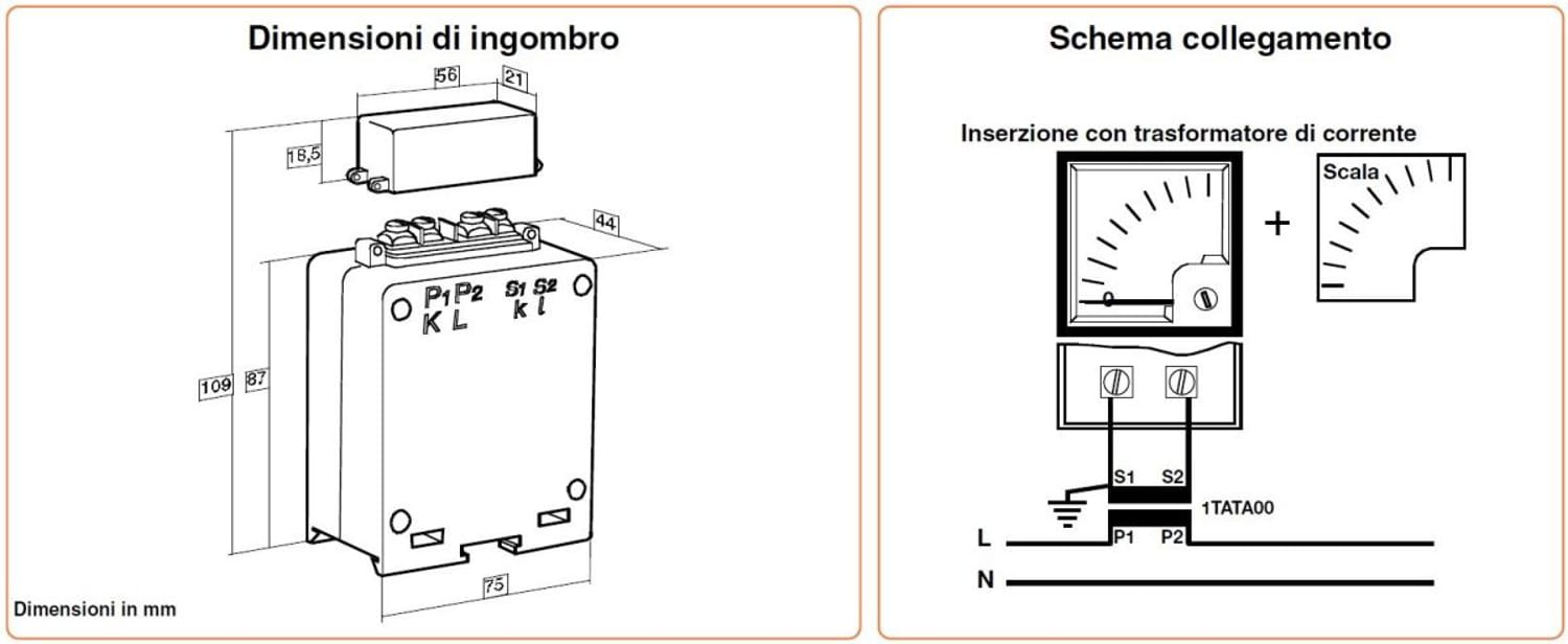Trasformatore Amperometrico 255a Perry