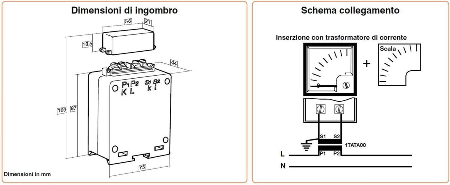 Trasformatore Amperometrico 405a Perry