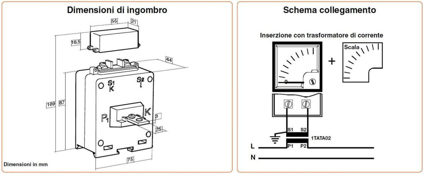 Trasformatore Amperometrico 605a Perry
