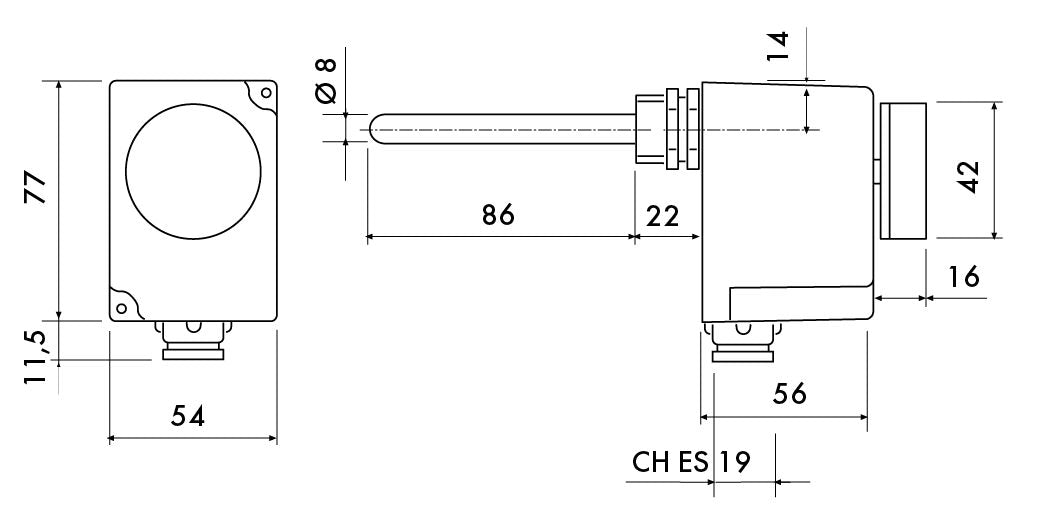 Termostato a bulbo Perry 1TCTB065 qualita design e affidabil