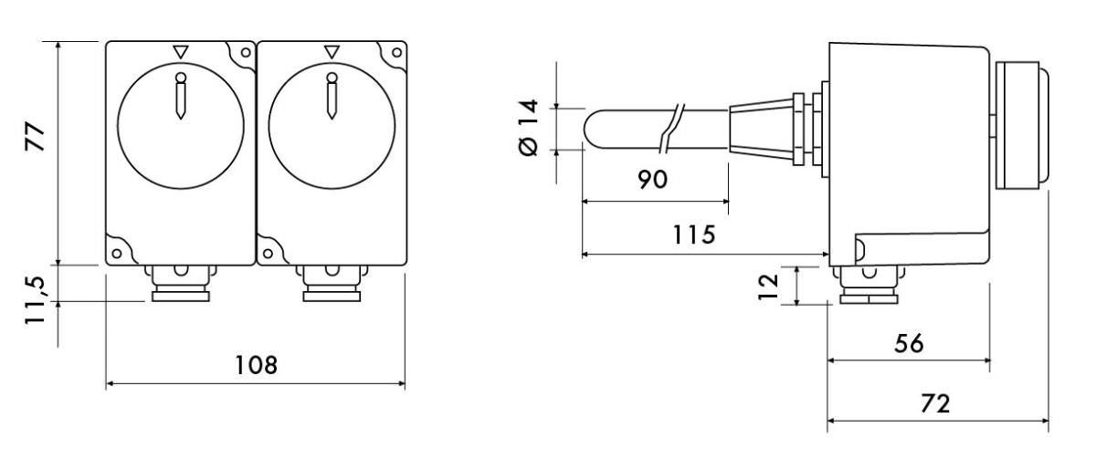 Termostato meccanico Perry 1TCTB081: eleganza, sicurezza e qualità italiana