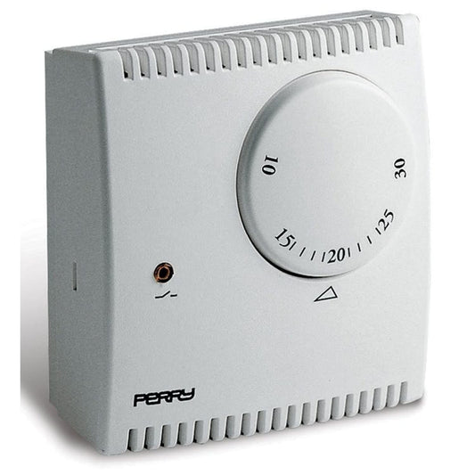 Termóstato Perry TEG131 com design elegante, materiais resistentes e desempenho fiável. Compre já para um conforto duradouro.