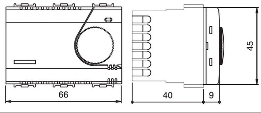 Termostato elettronico da incasso Perry con sonda a pavimento NTC, design elegante e materiali resistenti. Regolazione 0-60°C, riduzione notturna e installazione semplice. Acquista ora per un ambiente confortevole e moderno.