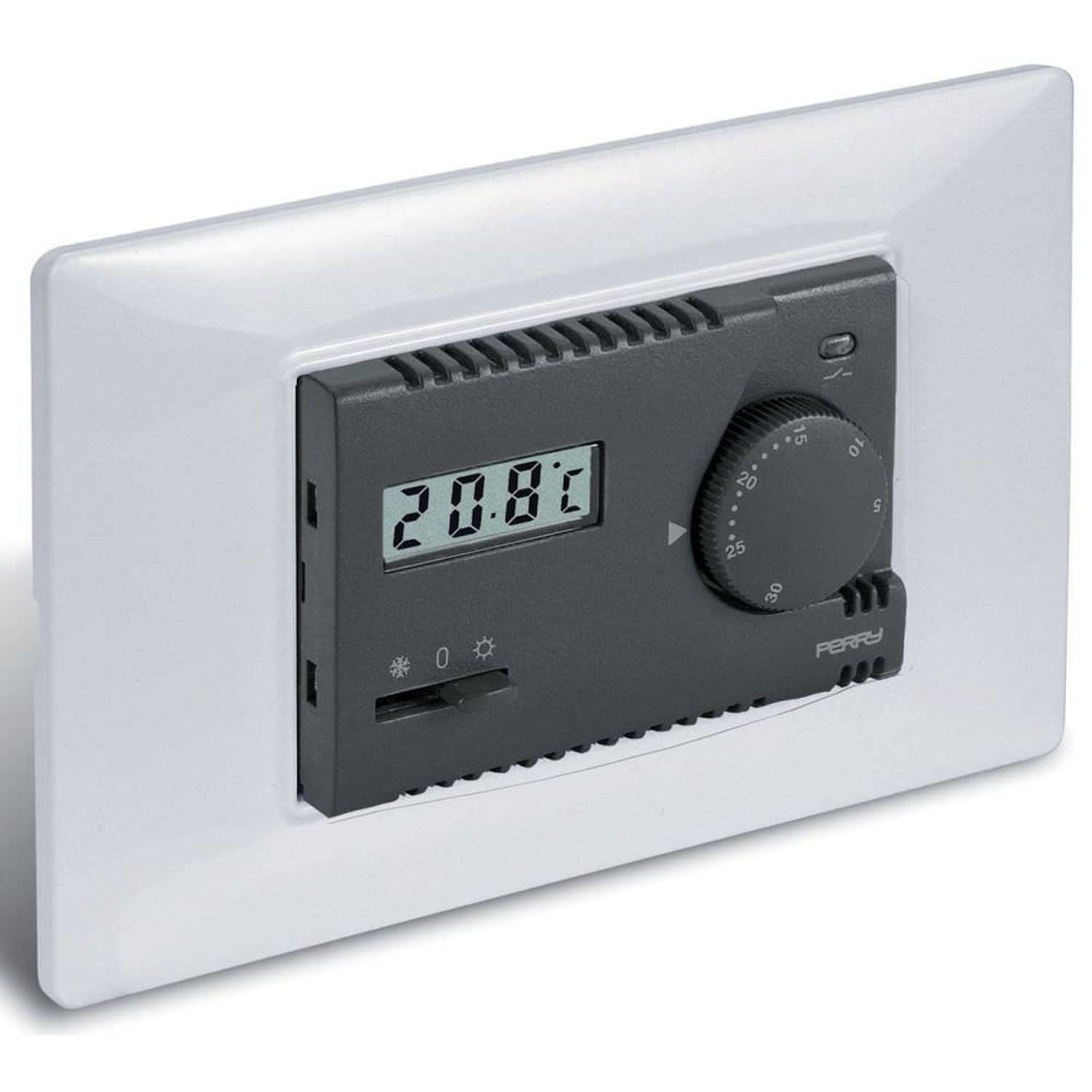 Termostato elettronico da incasso Perry 1TITE313-MC: eleganza, qualità e funzionalità per la tua caldaia. Acquista ora con spedizione veloce e garanzia post-vendita.