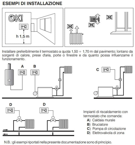 Termostato elettronico da incasso Perry 1TITE313 MC eleganza