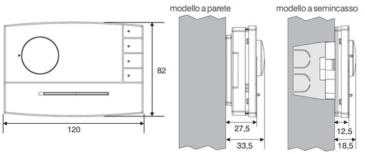 Termostato Perry bianco eleganza e funzionalita per te