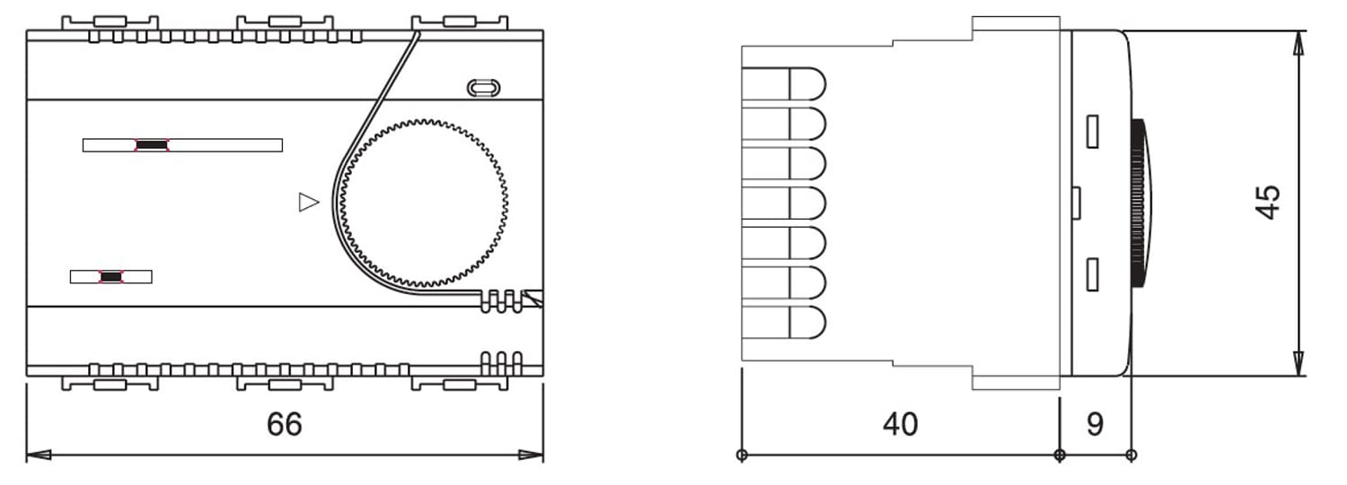 Termostato elettronico da incasso Perry per fan coil: design elegante e funzionalità avanzate