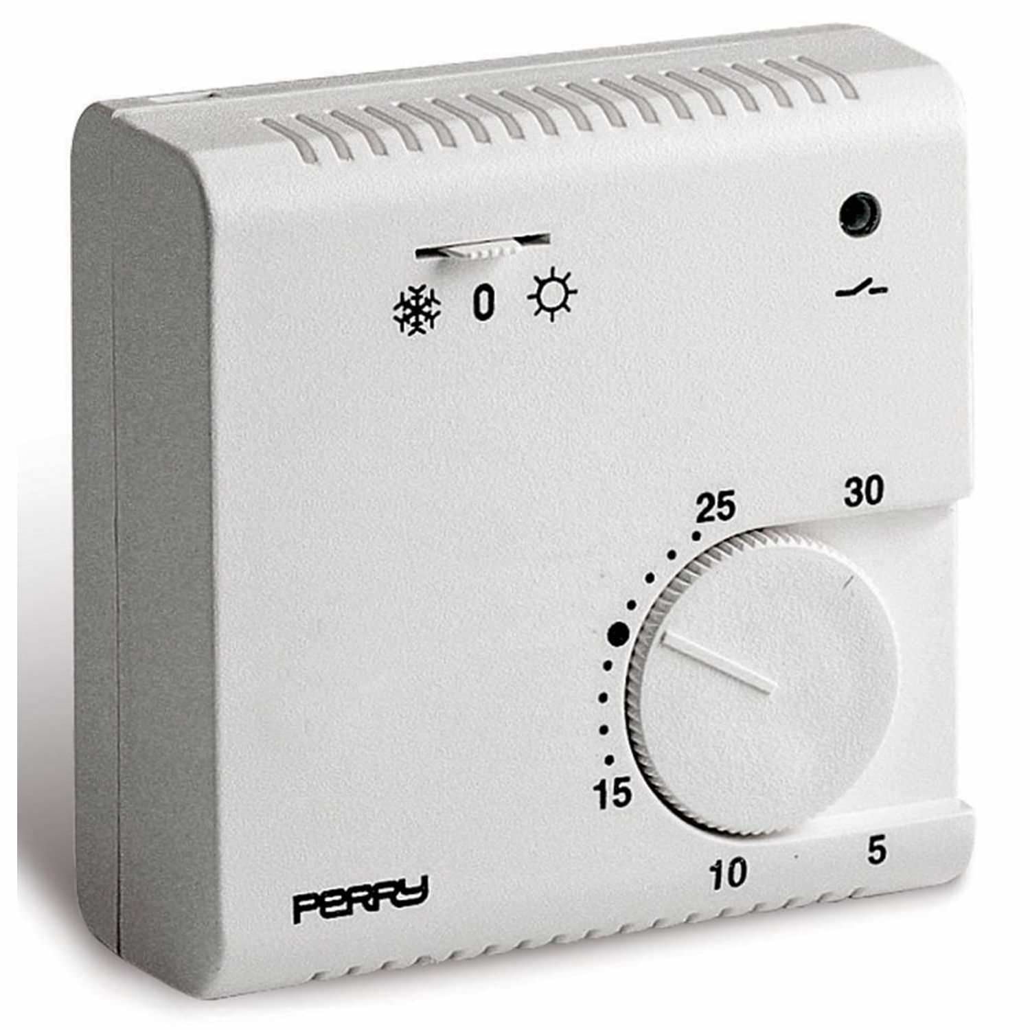 Termostato elettronico bianco Perry 1TPTE041: eleganza e funzionalità per il tuo ambiente