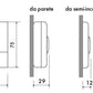 Termostato elettronico da parete Perry design elegante e fun