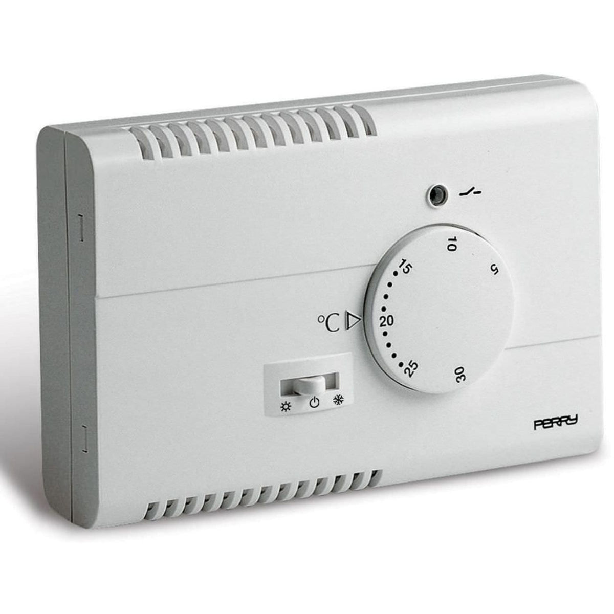 Termostato elettronico da parete bianco Perry 1TPTE122 elega
