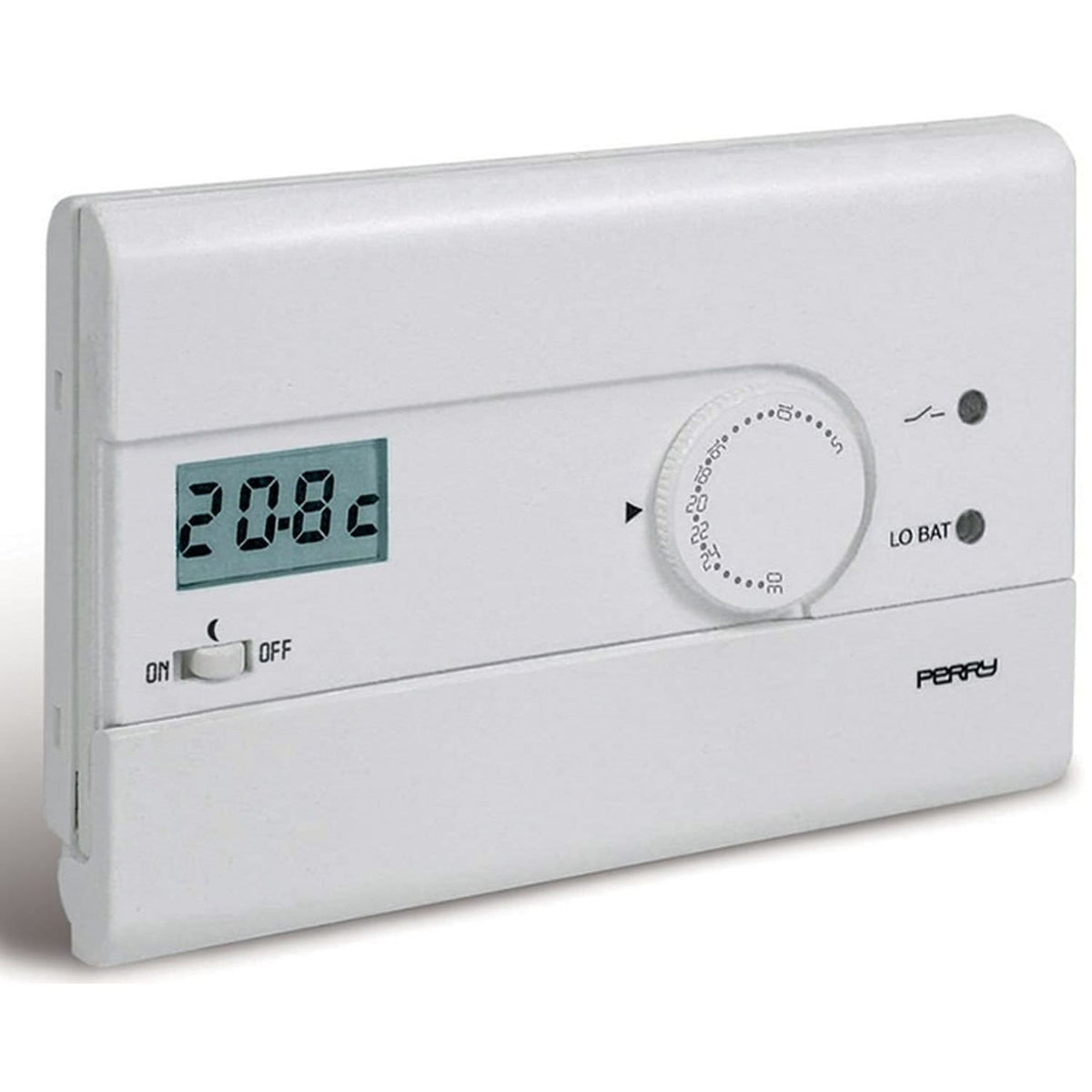 Termostato da parete digitale Perry 1TPTE402 B eleganza e fu